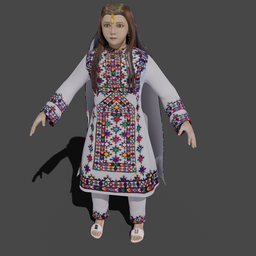 Female child character - Rigged
