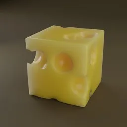Procedural Cheese Cube (Geometry Nodes)