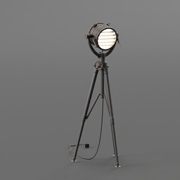 Old floor lamp (searchlight)