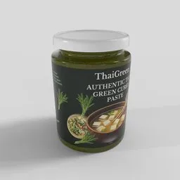 Thai Green Curry Paste Jar