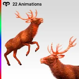 Deer Lava Animated