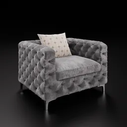 Armchair Mercer Velvet