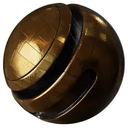 Scifi Space Panel Gold