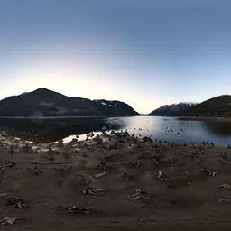 Canadian Mountain Landscape Sunset