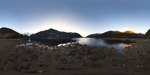 Canadian Mountain Landscape Sunset