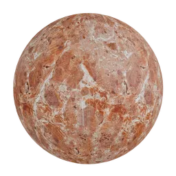 Reddish brown marble