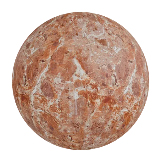 Reddish brown marble