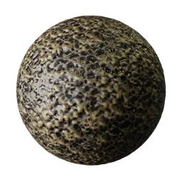 High-resolution Erode Yellow Rock texture for PBR shading in 3D applications and Blender.