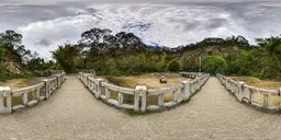 Small bridge on a cloudy day