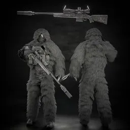 Ghillie Suit Sniper (Rigged)