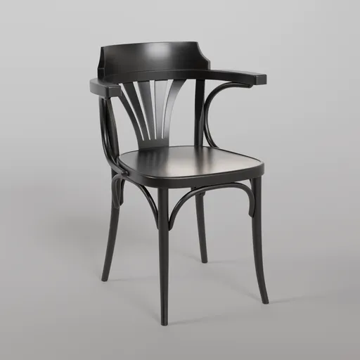 25 Armchair B123 - Black Grain