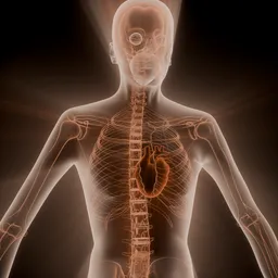 Human Body X-Ray Anatomy Visualization