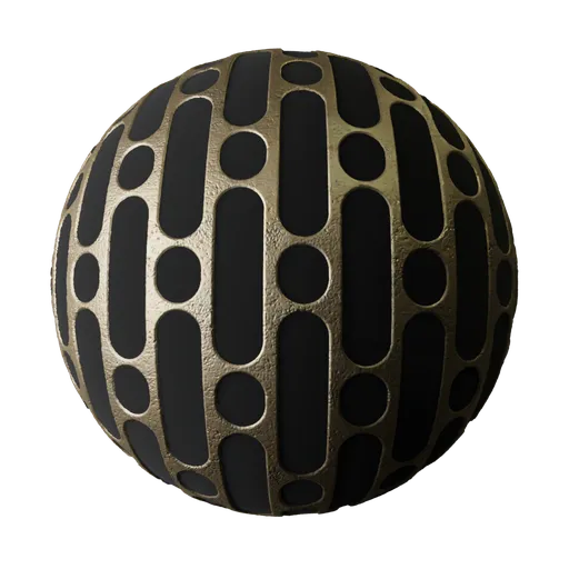 High-detail 2K Rusty Metal Grid PBR Texture for Blender with scratches and displacement, ideal for SCI-FI modelling.