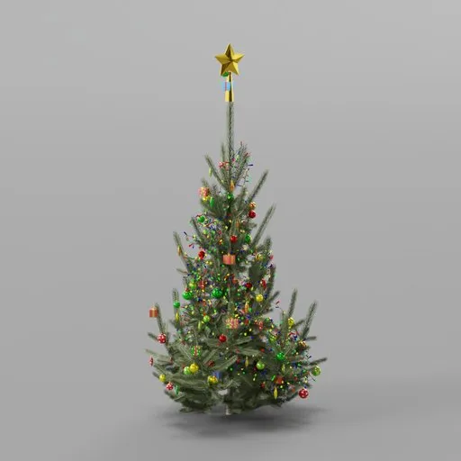 Christmas Tree Decorated Small