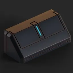 Stylized Sci-Fi Curb Segment