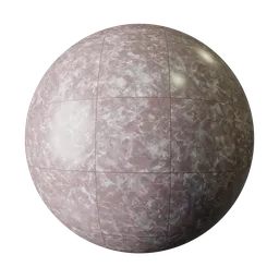 Pink Quartz Granite Grid Tiles