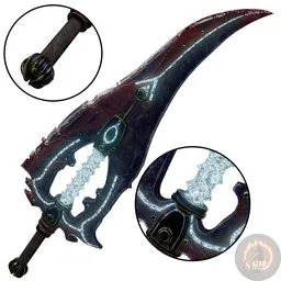 VOIDREAVER Sword – Blue (Bloody)
