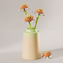 Lego flower with vase