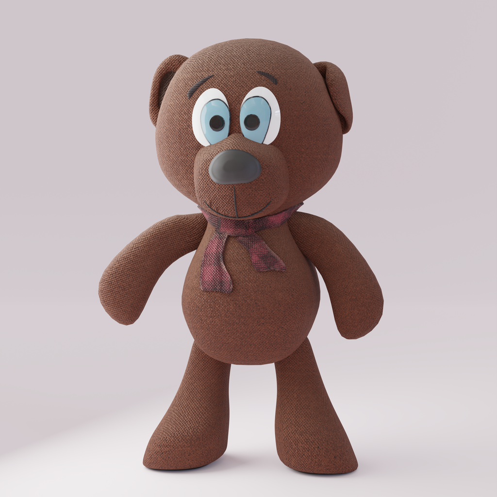 Teddy Bear Rigged | Characters models | BlenderKit