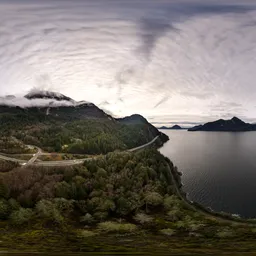 Aerial Canadian Nature Cloudy Sky