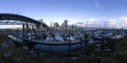 City Marina Cloudy Sunset