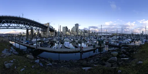 City Marina Cloudy Sunset