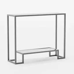 Tempered Glass Console Table