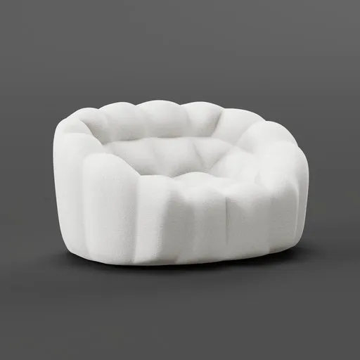 JODA Loveseat Teddy Offwhite