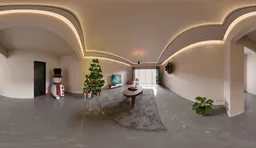 Festive Contemporary Hallway Interior