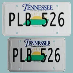 Tennessee Licence plate PL
