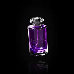 Luxury purple perfume