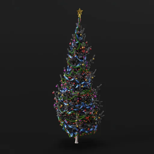 Christmas Tree White Med