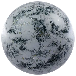 High-quality PBR Marble texture with golden splashes for 3D rendering and interior design.