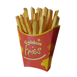 Branded french fries pouch