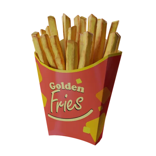 Branded french fries pouch