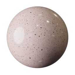 High-resolution Subtle Pink Terrazzo PBR texture for 3D modeling and rendering in Blender.