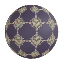 Floral motifs wallpaper