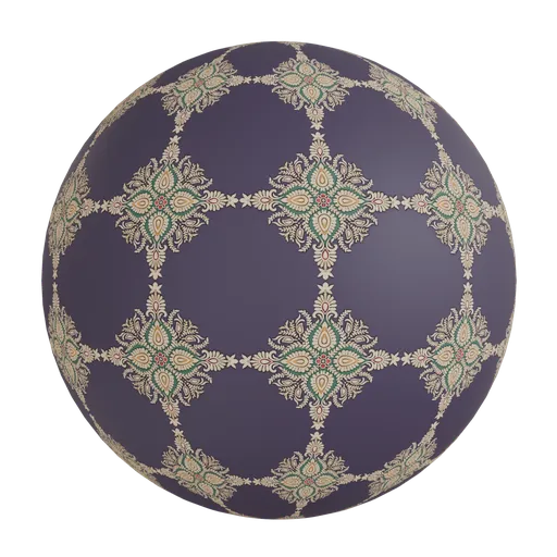 Floral motifs wallpaper