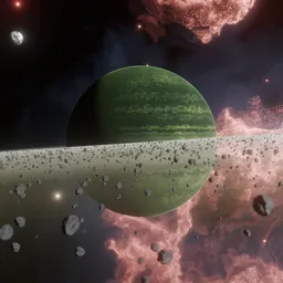 Gas Giant Ring System - Animated