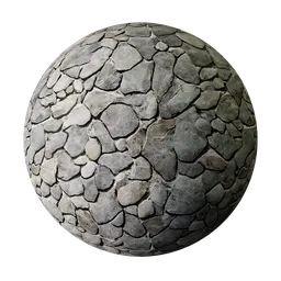 High-resolution 4K PBR stone ground texture for 3D rendering in Blender and other software.