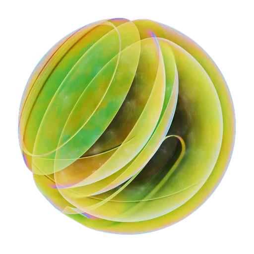 Dichroic Glass Green