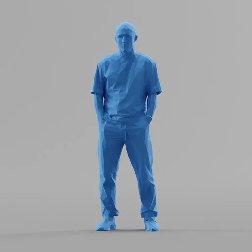 Lowpoly Male Standing