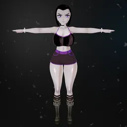 Female Character Model - Raven