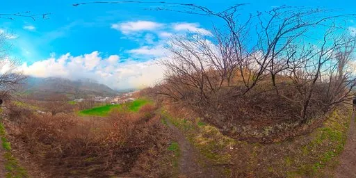 Green Mountain Orchard Spring Landscape
