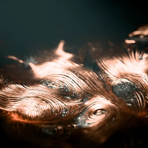 Abstract Copper Wire Flow