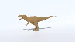 Low Poly Abelisaurus Dinosaur