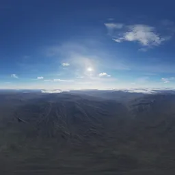 Sunny Aerial Mountain Day