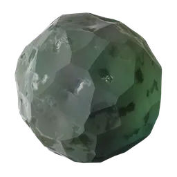 High-quality customizable Procedural Stone Crystal PBR material for Blender 3D, with realistic displacement feature for Cycles render engine.