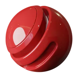 Red Glossy Plastic