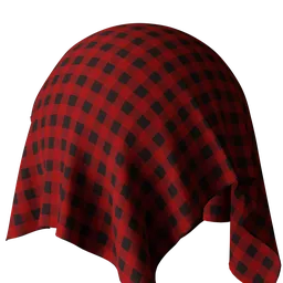 Buffalo Plaid Red Fabric